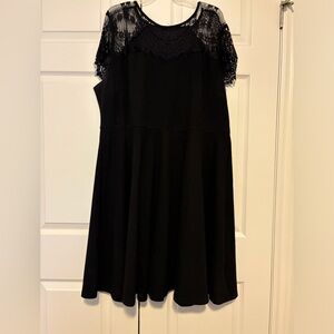 Black lace dress